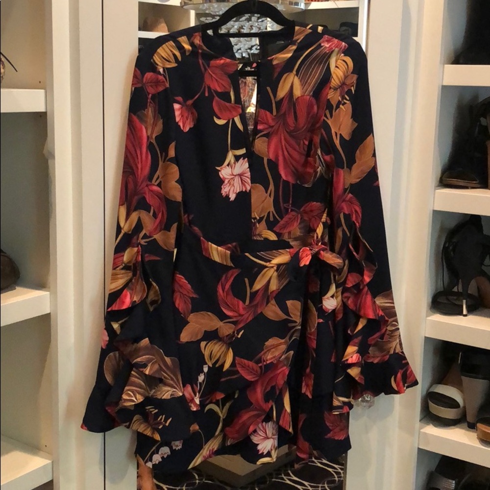 Floral C/MEO Collective Wrap Dress